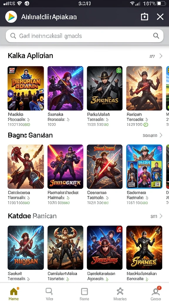 Screenshot permainan menunjukkan suasana level yang mendebarkan.