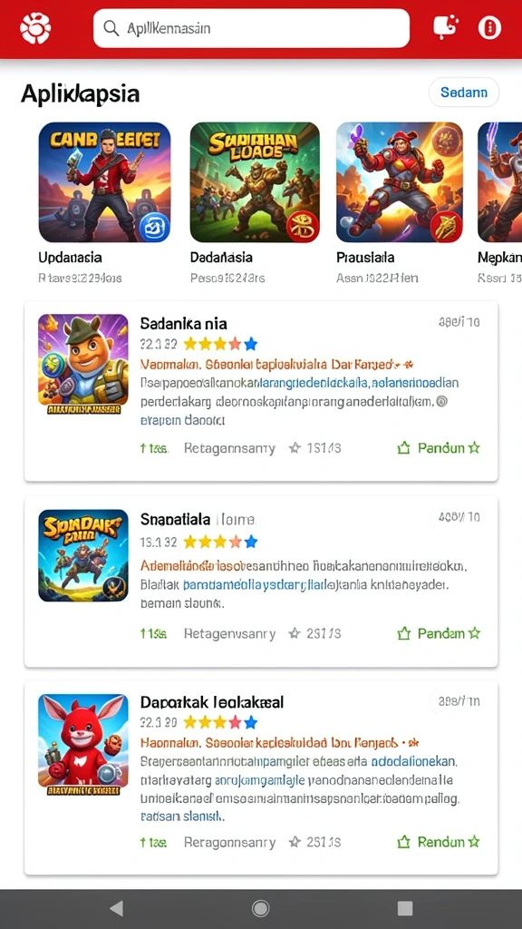 Tangkapan layar memperlihatkan sistem reward yang menarik.