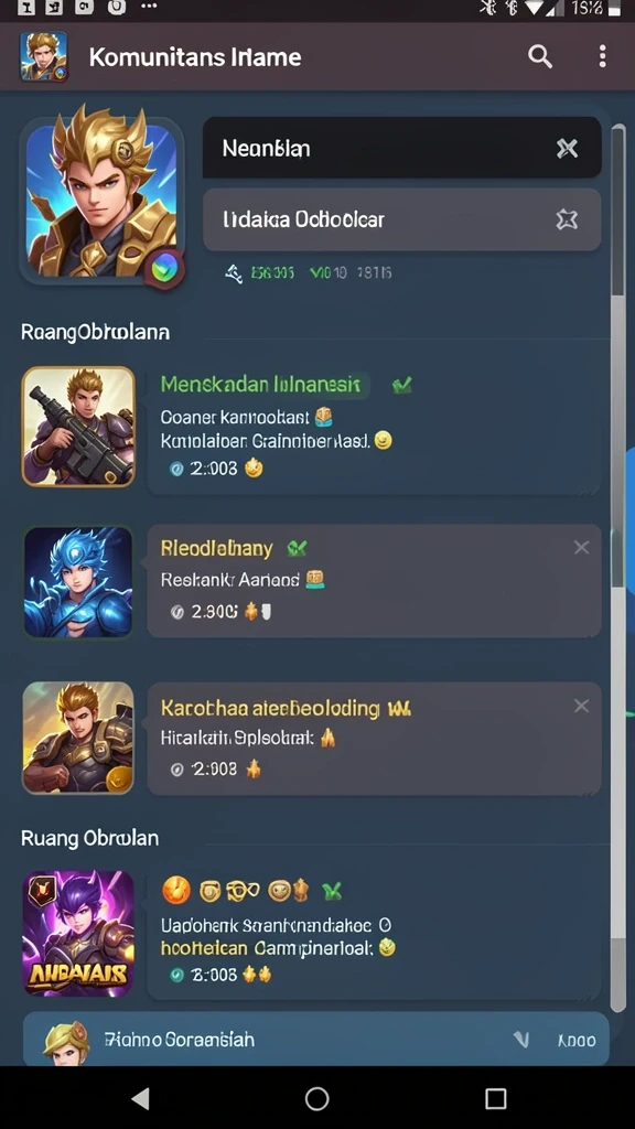 Fitur sosial yang memungkinkan interaksi antar pemain.