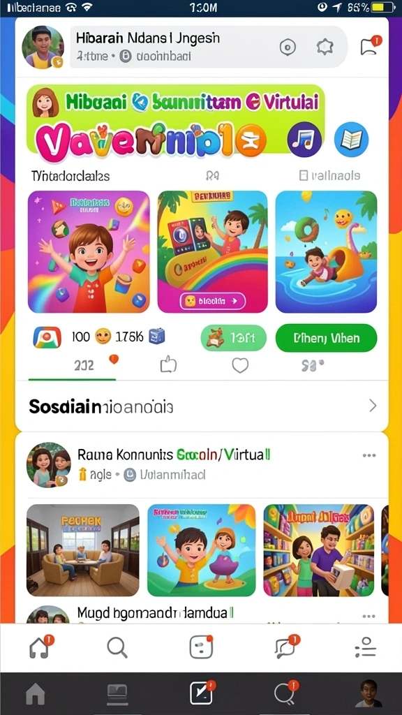 Beragam permainan yang menantang dan menghibur.
