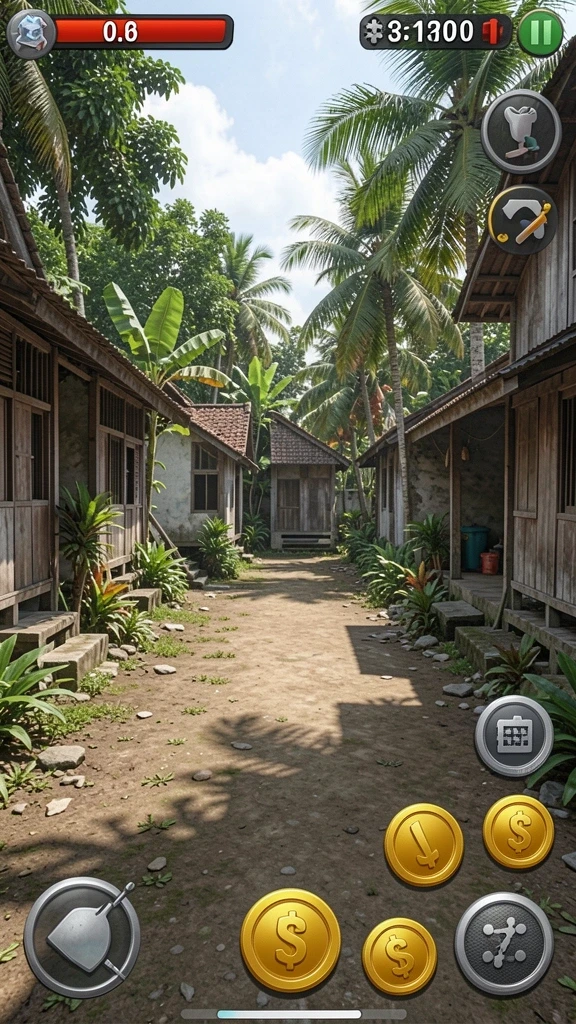Tampilan awal game yang menarik dan intuitif.