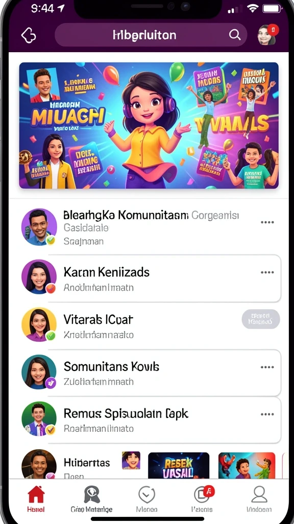 Tampilan antarmuka yang sederhana dan menarik.
