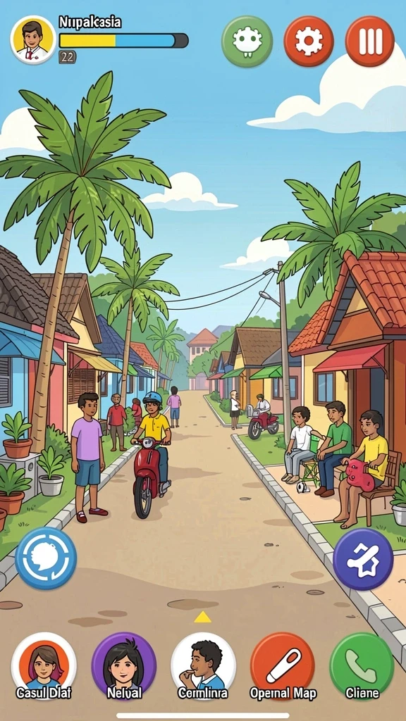 Tampilan awal aplikasi BUKIT777 yang menarik.