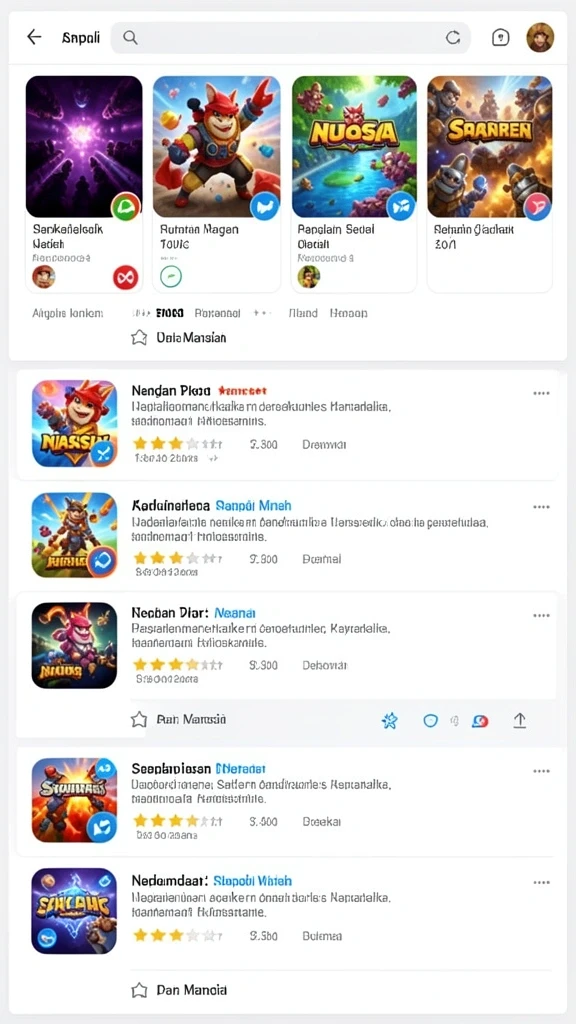 Tampilan antarmuka pengguna yang menarik dan modern.