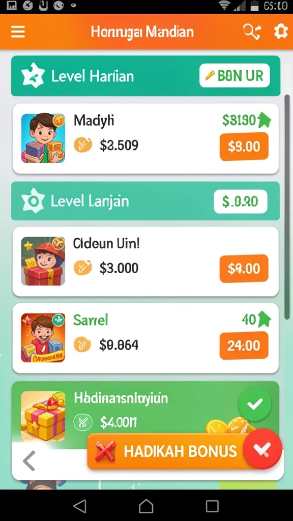 Mode permainan yang bervariasi untuk pengalamannya.