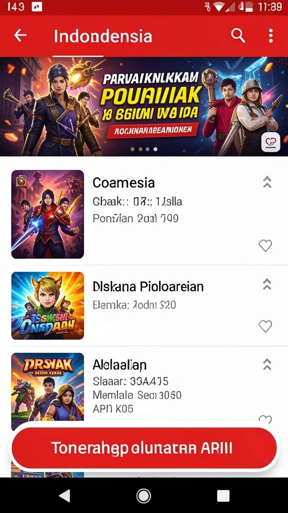 Tampilan grafis menakjubkan di dunia fantasi.