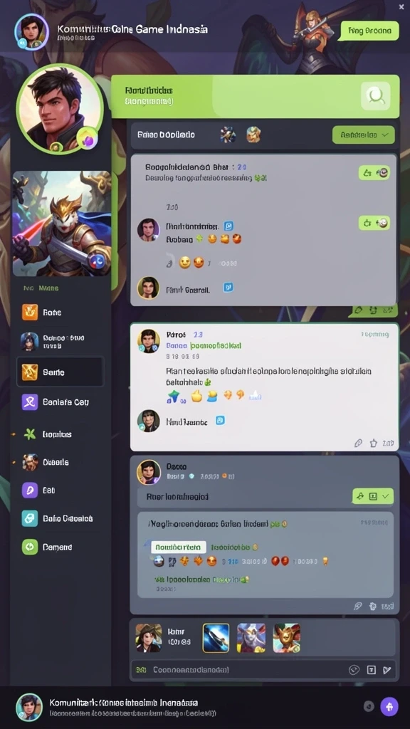 Screenshot fitur kustomisasi karakter yang seru.