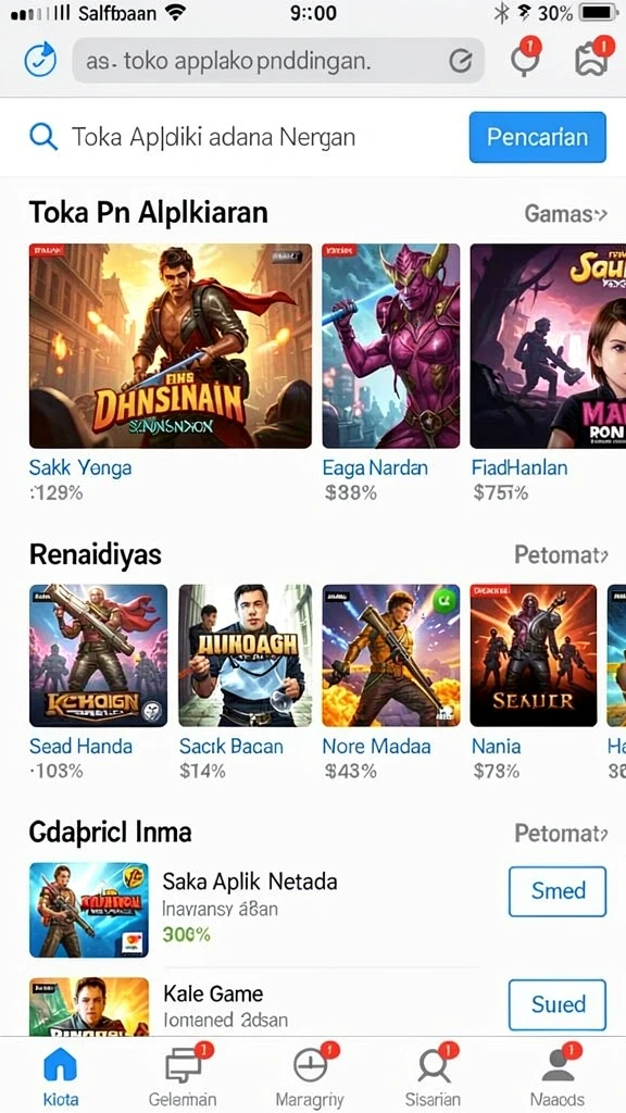 Pilihan mode permainan yang beragam dan menyenangkan.