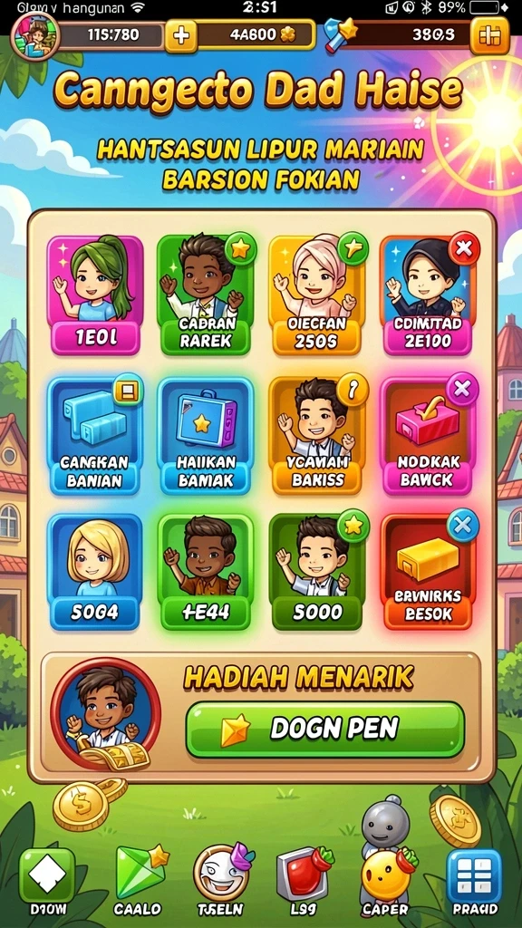 Fitur chat untuk berinteraksi dengan pemain lain.
