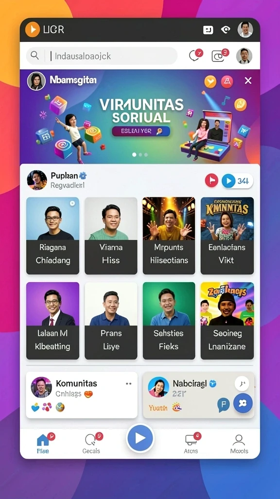 Tampilan antarmuka yang ramah pengguna memudahkan navigasi game.