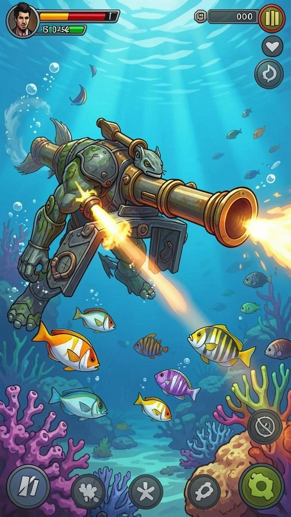Interaksi dengan pemain lain dalam mode multiplayer.