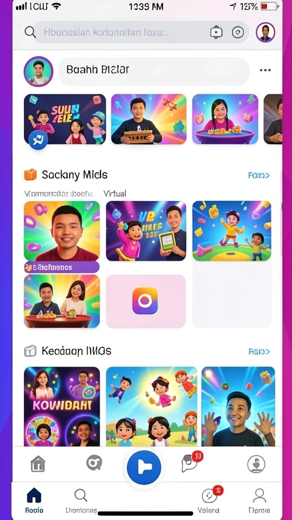 Tampilan awal game OCATOTO yang menawan.