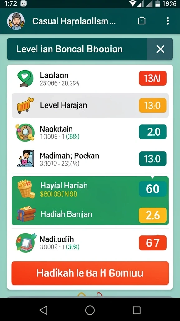 Tampilan awal yang menarik dan mudah dinavigasi.