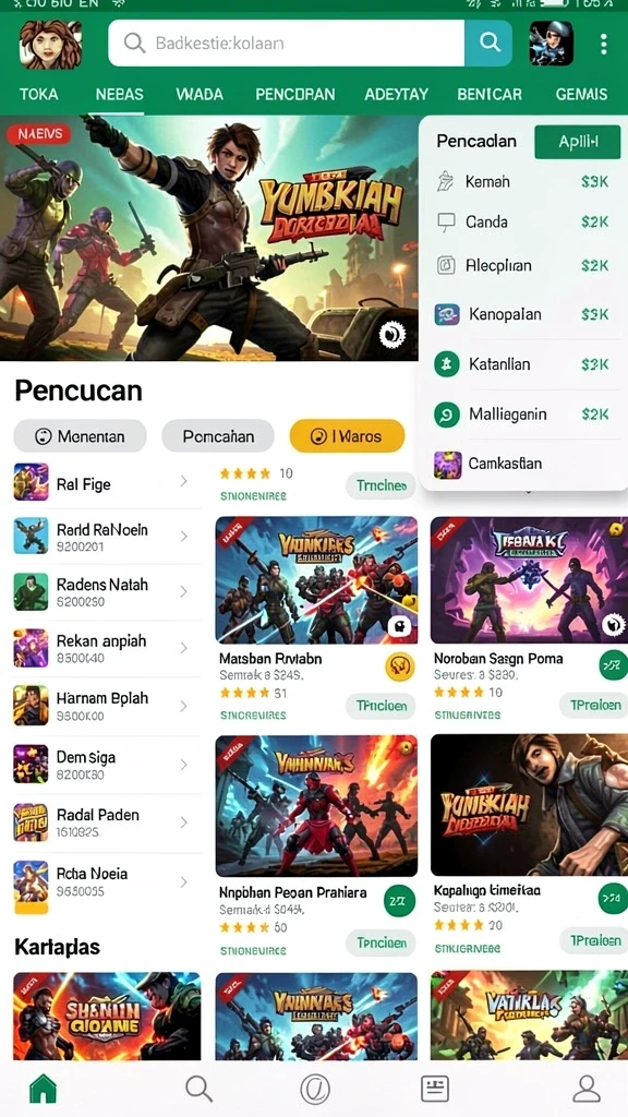 Karakter unik siap untuk berpetualang.