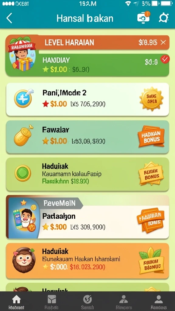 Kompetisi seru dengan pemain lain dari seluruh dunia.