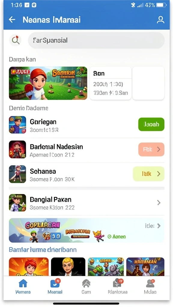 Balapan seru di mode multiplayer yang kompetitif.