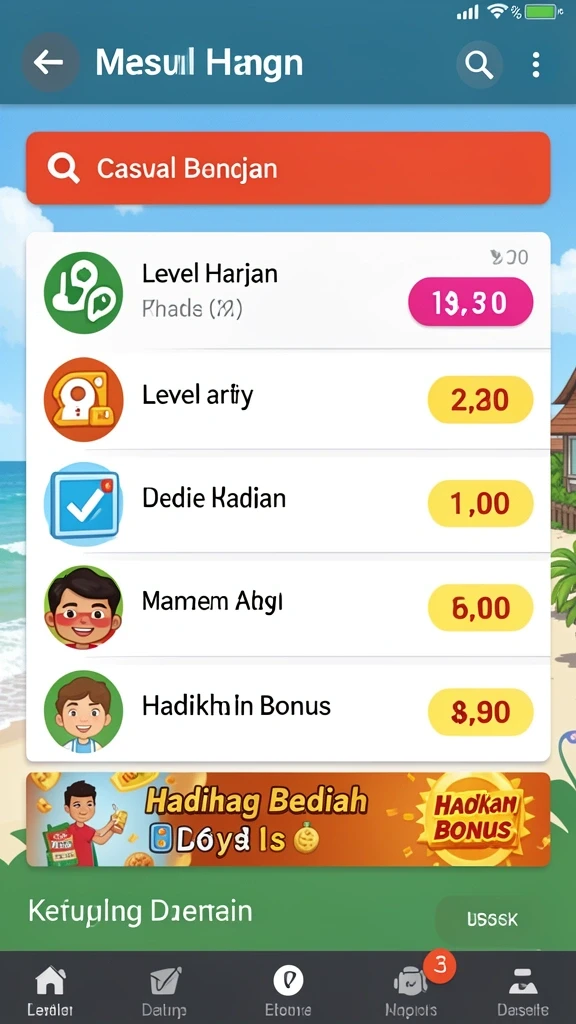 Beragam mode permainan yang menantang dan menyenangkan.