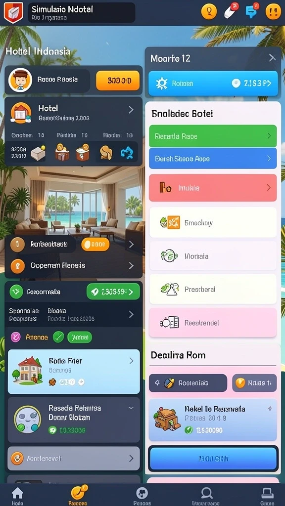 Tangkapan layar menampilkan level yang penuh warna dan desain karakter yang unik.