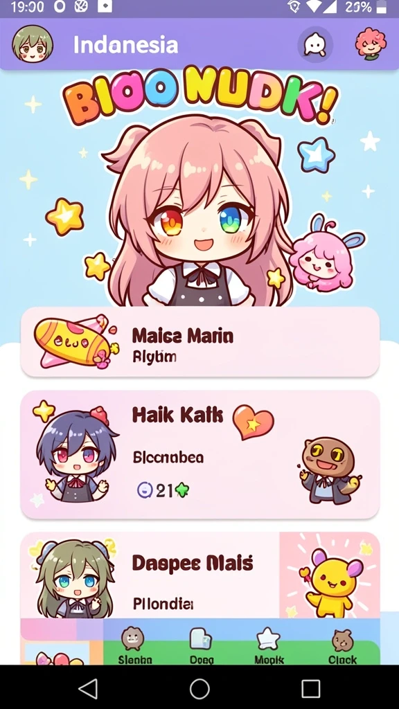 Tangkapan layar menunjukkan fitur multiplayer yang seru bersama teman.
