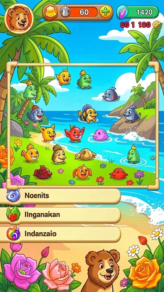 Tangkapan layar dari pertempuran epik melawan monster.