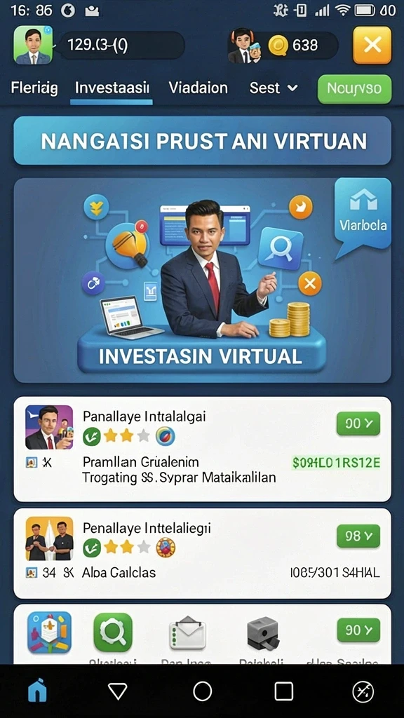 Tangkapan layar memperlihatkan antarmuka pemain saat memilih misi baru.